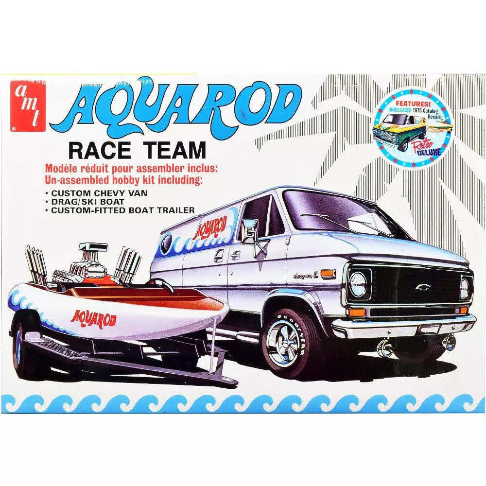 AMT 1/25 '75 Van & Boat 'Aqua Rod Race' 1338